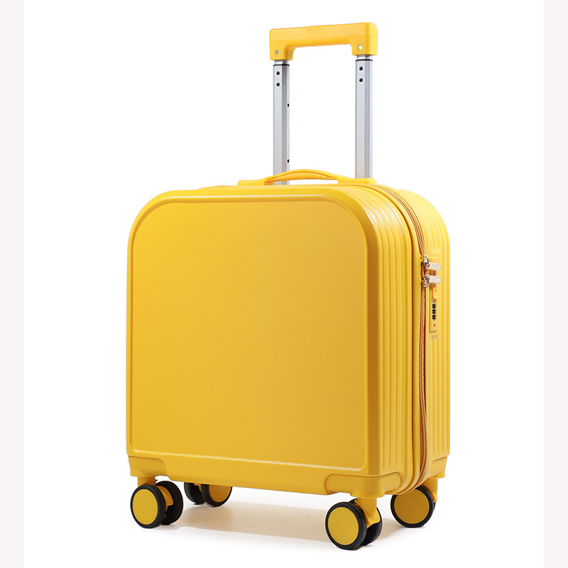 20 pulgadas Nuevo gradiente de color maleta de dibujos animados trolley caja de gran capacidad universal rueda de viaje fabricantes al por mayor