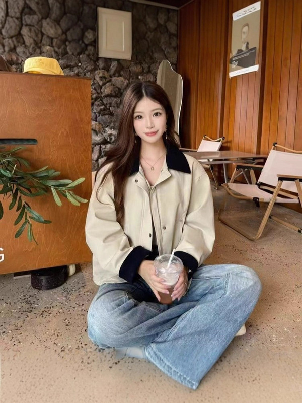 一件代发休闲时尚短外套春秋款新款欧货甜美酷飒今年流行短款外套|undefined