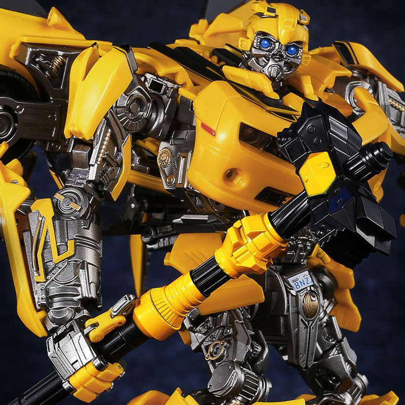Bumblebee Weihe oro versión transformará robot de juguete ampliada hoja coche Optimus modelo column Boy