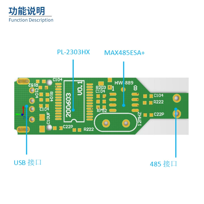 Преобразователь USB в RS485 PL2303 к модулю RS485, совместим с Windows 7/8