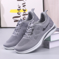 2024 Men's Ankle Boots Autumn Breathable Comfortable Non-slip Soft Sole Slip-on Father's Leisure Sports Mesh Shoes