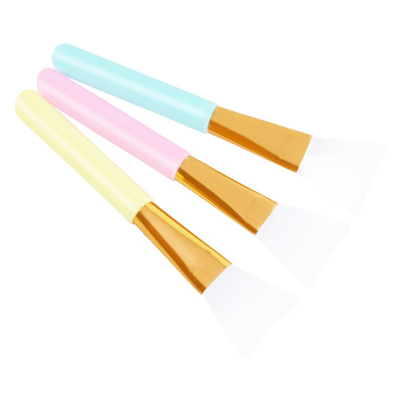 In Stock White Rod powder Rod soft hair mask brush makeup brush beauty brush silicone mask brush mud film brush applicator