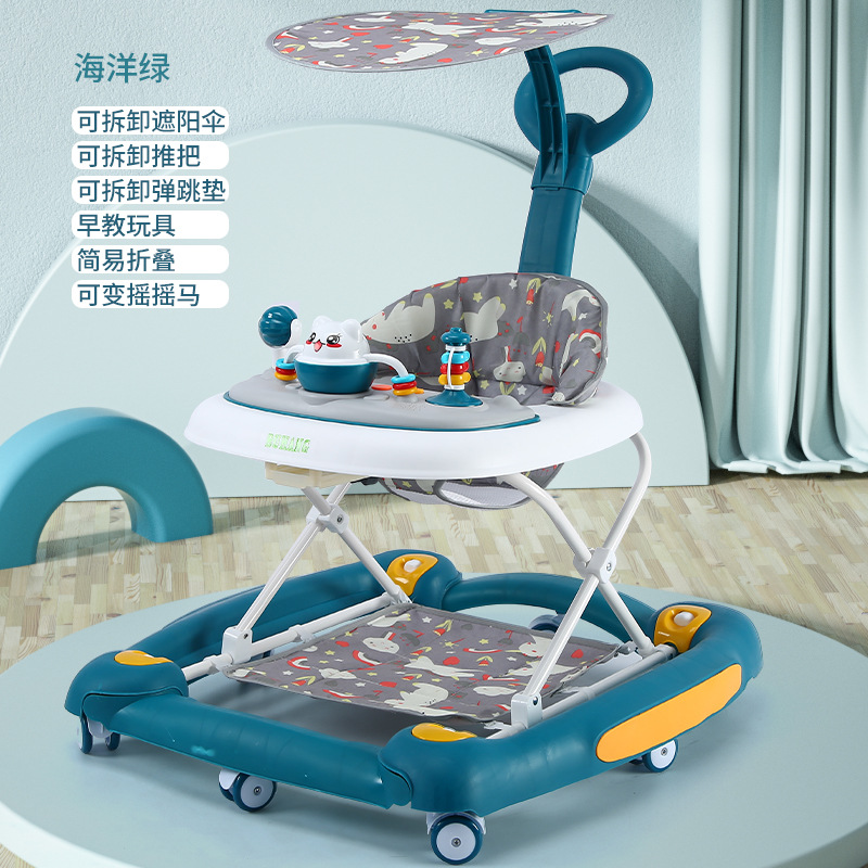 Un niño caminante de un año anti-pierna tipo o anti-rolling mano empuje para aprender a caminar ayuda a caminar eléctrica mayorista venta en caliente transfronteriza