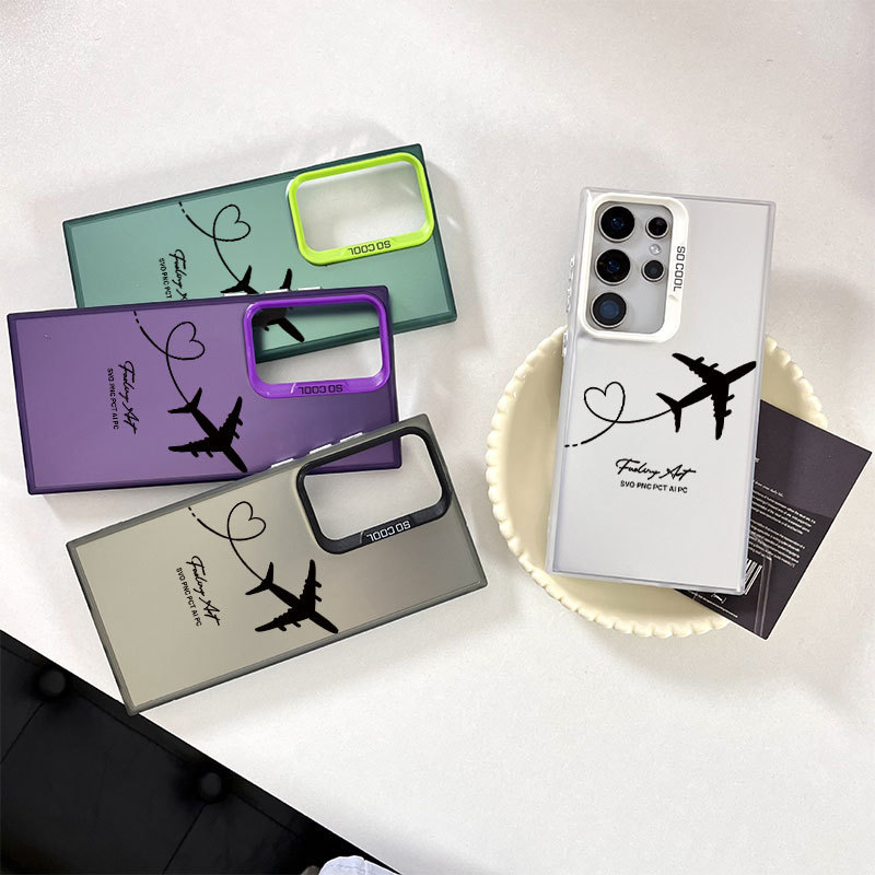 Love Airplane Suitable for Samsung Galaxy S25 Mobile Phone Case Samsung A56 Cross-Border Note20 Creative S30