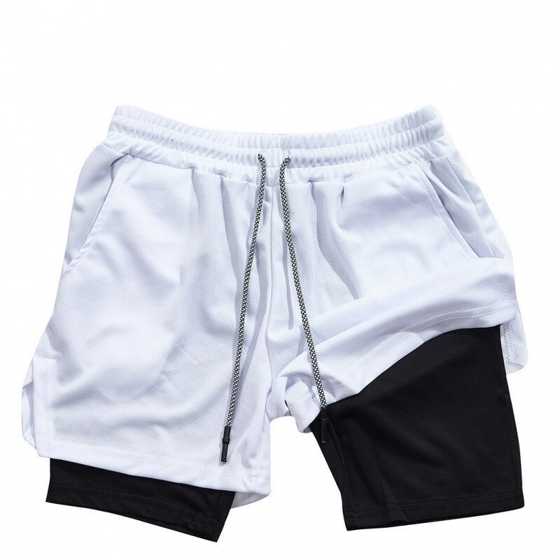 Factory Direct Supply Summer Men's Running Shorts Sports Casual Loose Multi-Pocket Double-Layer Plus-Size Fitness Shorts Factory Direct Supply Summer Men's Running Shorts Sports Casual Loose Multi-Pocket Double-Layer Plus-Size Fitness Shorts