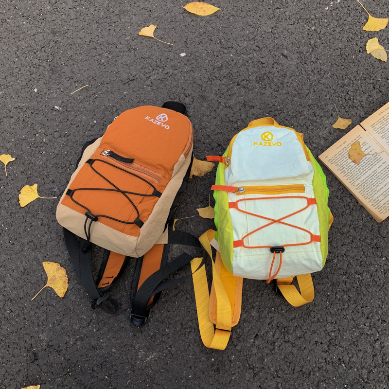 Backpack Contrast Color New Casual Lightweight Travel Cycling Backpack Sports Mountaineering Hiking Outdoor Mountaineering Bag School Bag