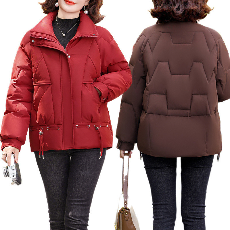 羽绒棉服女短款冬季新款时尚棉袄宽松显瘦加厚保暖外套棉衣|undefined