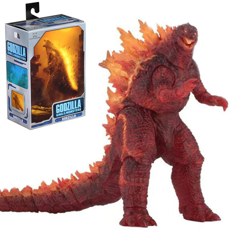 Neca 2019 Movie Version Red Lotus Godzilla Corrupted Monster Action Figure Model