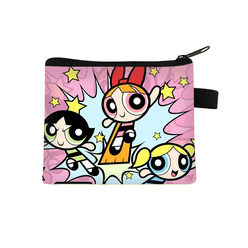 Кошелек-монетница «Суперкрошки» 2025 года, милый мультяшный ультралегкий держатель для карт на молнии, для ключей и наушников