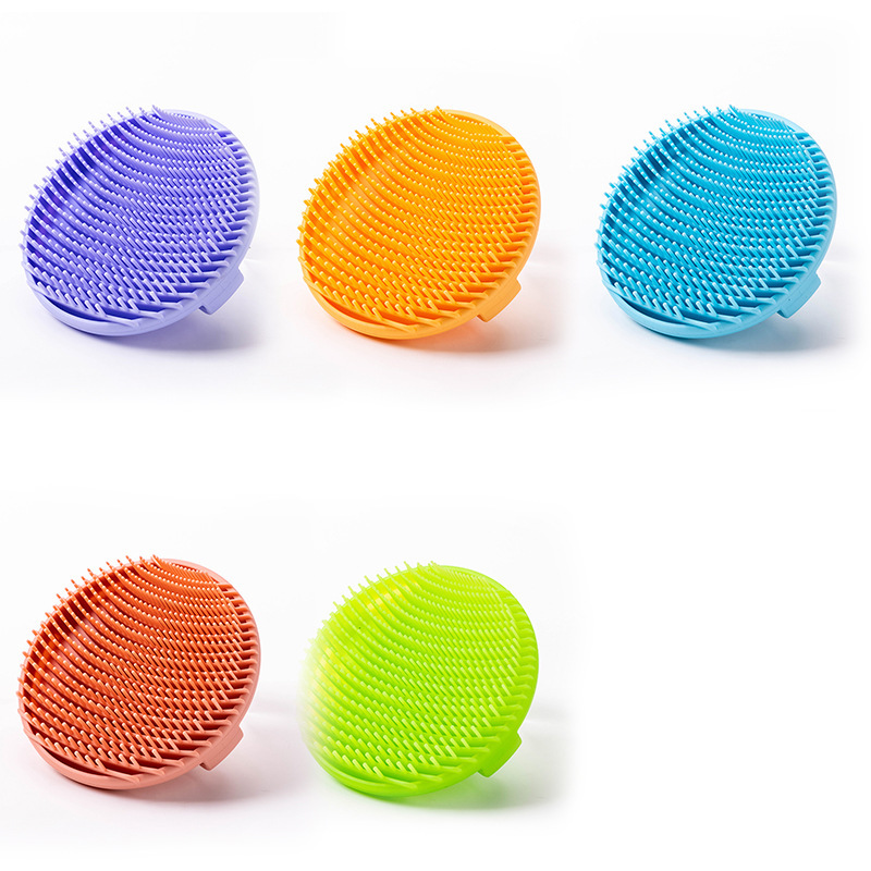 Cepillo de baño de silicona, cepillo de ducha de gel de silicona, cepillo de ducha de espalda, cepillo de limpieza de baño, cepillo de lavado de cabello de doble cara, masaje antiprurito