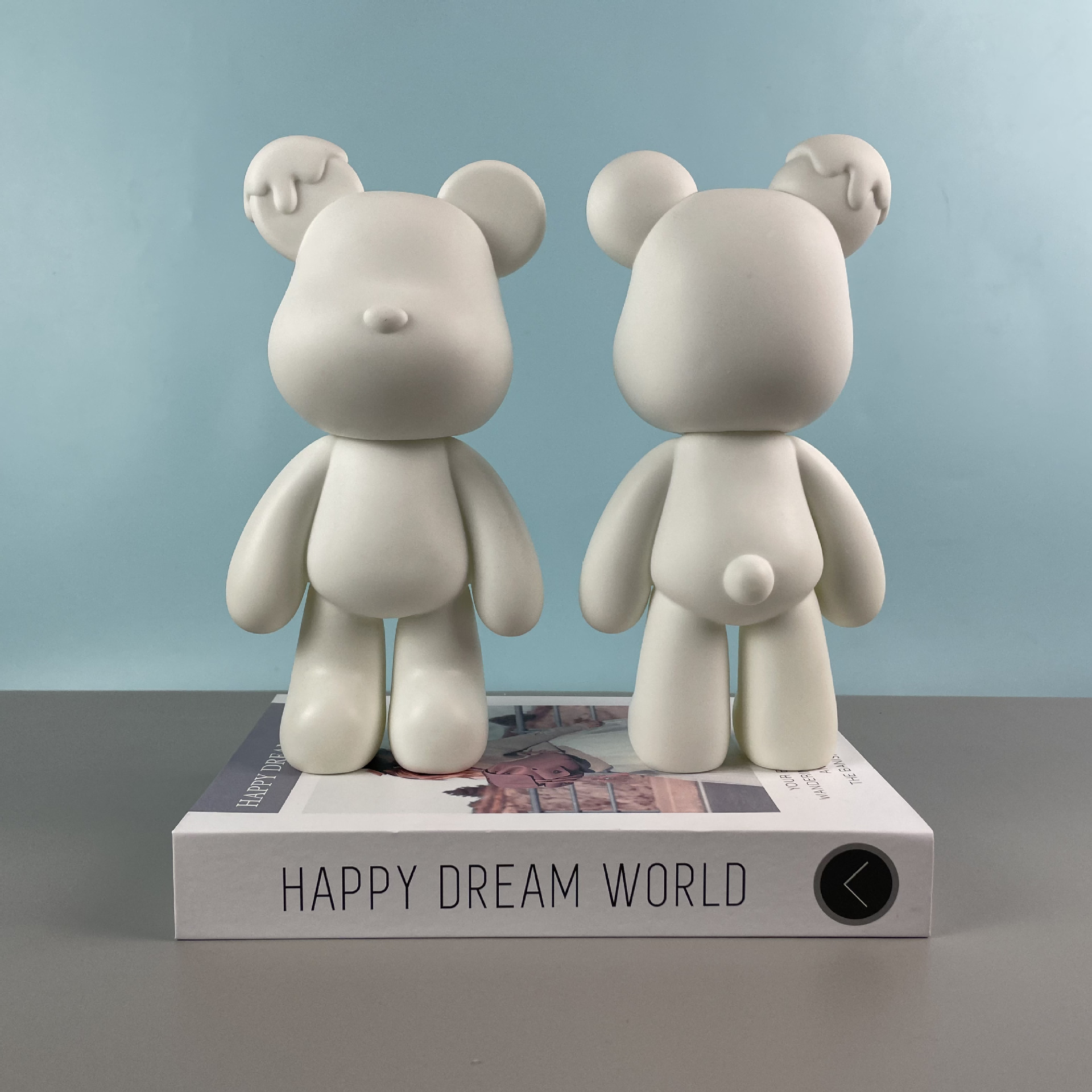 흰색 배아 귀여운 곰 21cm_구멍 없음