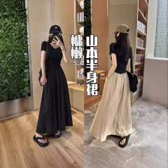 山本半身スカート夏の薄いタイプは痩せています。