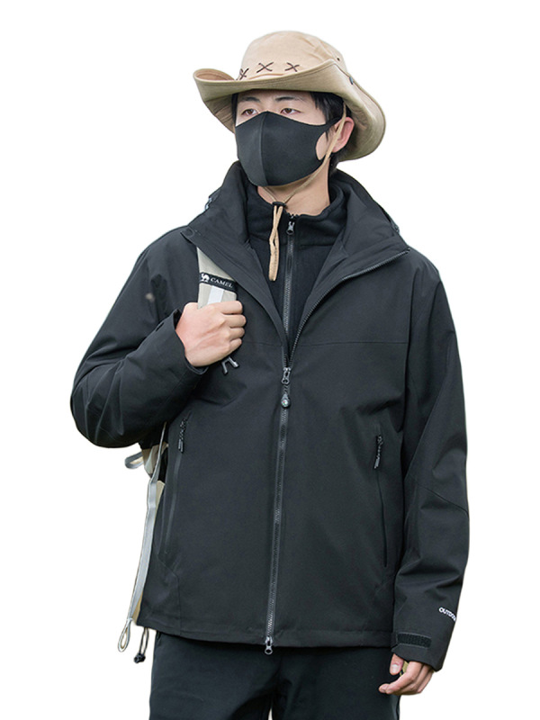 2025新款冲锋衣定制工作服男女三合一户外登山防水软壳情侣防风衣|undefined