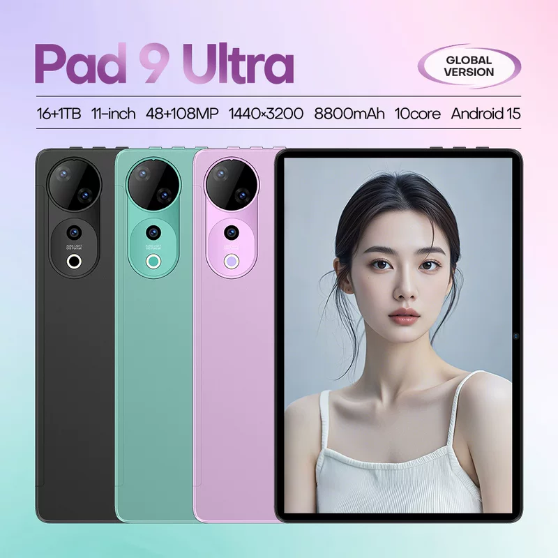 Новая трансграничная популярная модель планшетного компьютера Pad 9 Ultra с большим экраном 16+1T от зарубежного производителя, прямые продажи