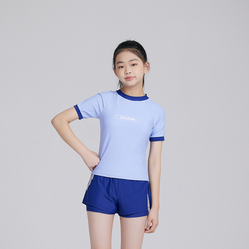 2022 new pattern brand children Swimsuit letter fashion motion Boxer Fission Big boy Swimwear