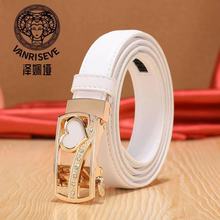 【送皮尺】女生自动扣细腰带时尚女士裤腰带韩版时尚正品