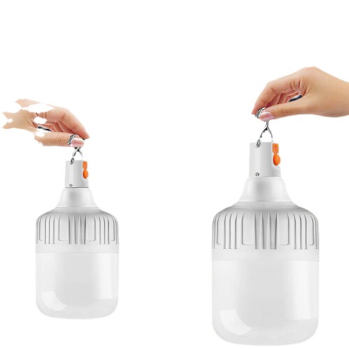 USB rechargeable bulb emergency light household power outage night market stall lamp outdoor ultra-bright LED camping lighting