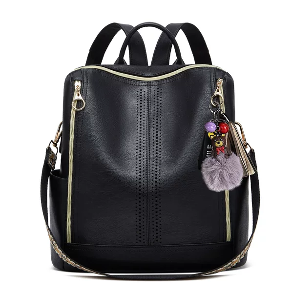Cross-Border Women's Backpack 2026 Spring/Summer Korean Style Casual Soft Leather Bag Women's Backpack Versatile Shoulder Bag Manufacturer
