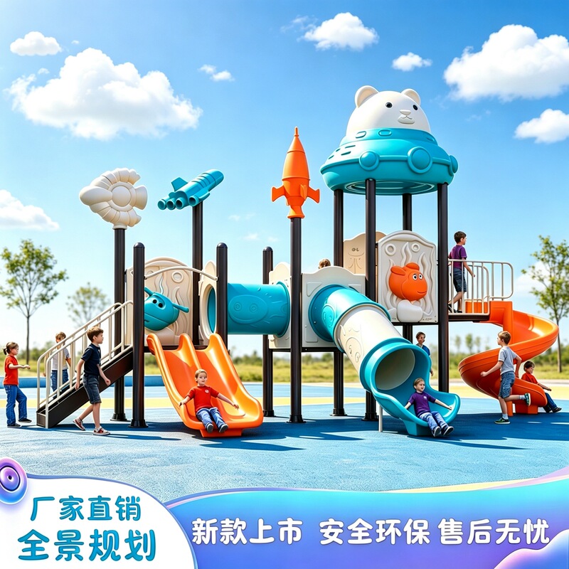 Large Outdoor Slide and Swing Combination Outdoor Courtyard Children's Slide Kindergarten Park Community Amusement Equipment