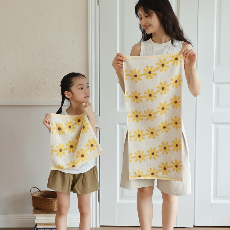 New Type A skin-friendly cotton absorbent towel children's adult face towel bathroom high-density absorbent towel