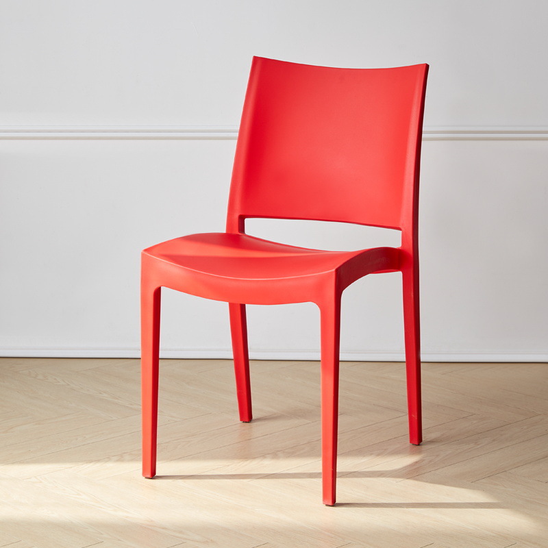 Taburetes de plástico silla de comedor silla de respaldo mesa de comedor silla de comedor confortable espesar silla de moldeo integral para el hogar espesar