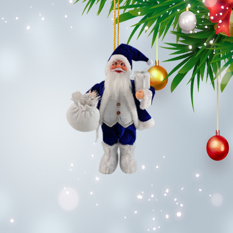 国境を越えた新しいサンタクロースの立ち姿アクリル平面ペンダントクリスマスツリーの小さなペンダントクリスマス装飾品|undefined