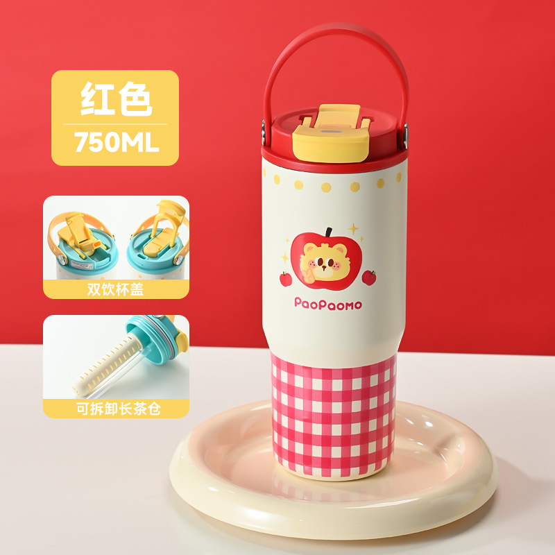 陶磁器の内胆のコーヒーカップの保温カップの大きいリットルの量の運動の壺の屋外の車のコップのフィットネスの運動のストローのコップ|undefined