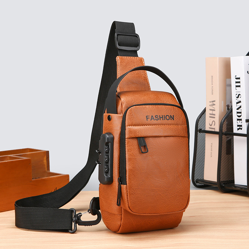 Men's chest bag, crossbody bag, anti-theft waist bag, outdoor sports bag, men's bag, crossbody bag, high-end cycling storage bag undefined