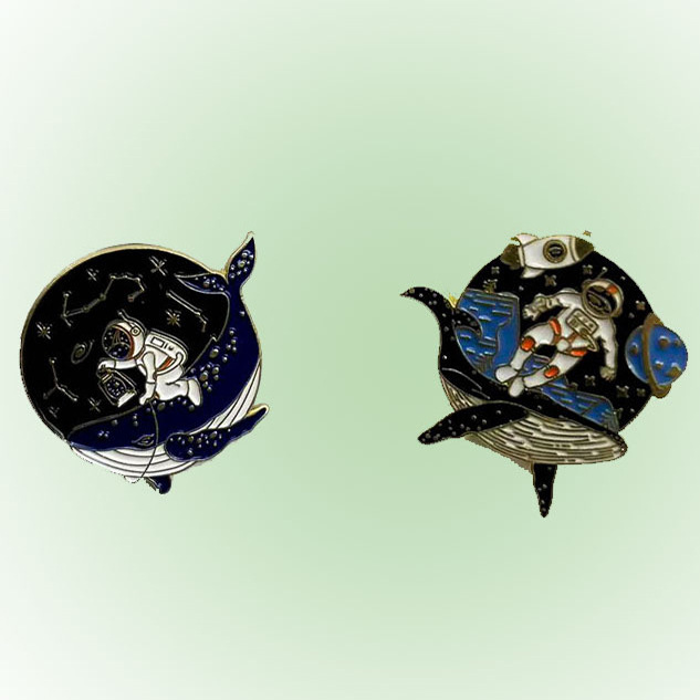 Personalidad transfronteriza Ropa de astronauta Broche Aleación Accesorios decorativos Insignias Moda Hombres y mujeres Accesorios de alfileres de dibujos animados
