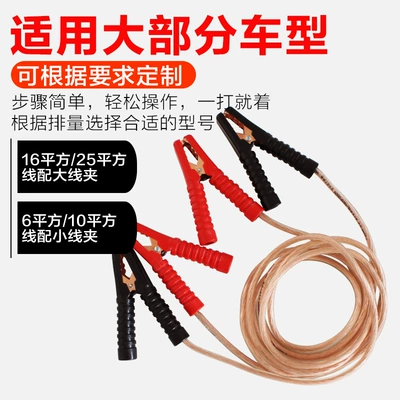 Car on the line of fire Jumper Cable Alligator Clip