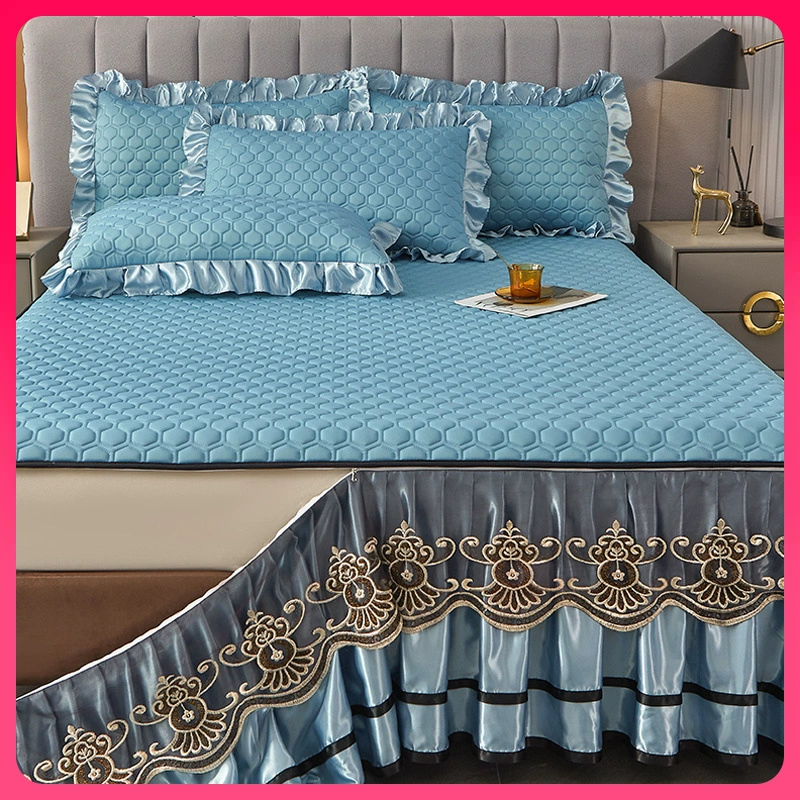 Матрац? Actually input: "Mat, set, silk removable bedspread, European style, 3 piece set"