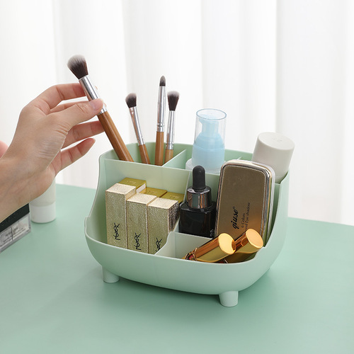 Desktop sofa type mobile phone holder storage box cosmetics jewelry storage box multi-function 6-grid stationery storage box