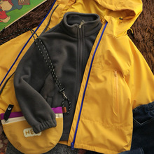 103108中大童三合一加厚保暖冲锋衣外套 外贸潮牌童装 一件代发！