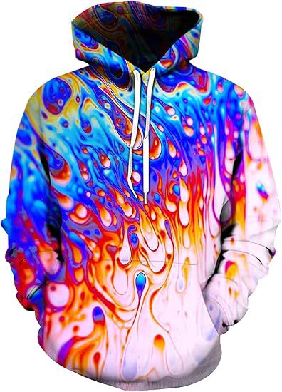 Primavera y otoño de los hombres, hombros anchos, mangas largas, cordón, bolsillo, suéter con capucha, 2024, venta caliente, color de contraste, impresión digital 3D