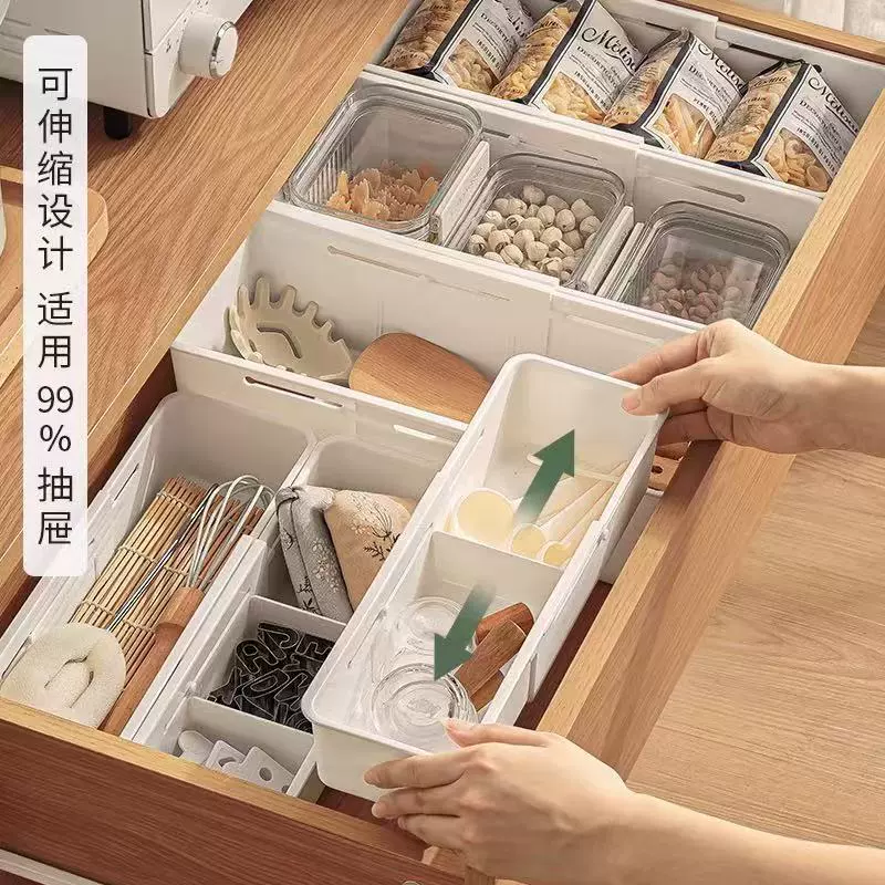Кухонное хранилище, выдвижной разделитель, органайзер для нижнего белья, настольный ящик для хранения посуды, японский ящик для хранения носков с выдвижным ящиком
