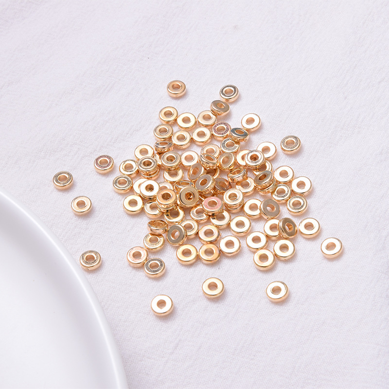 Diy Jewelry Accessories Round Ccb Bracelet Beaded Spacer Beads Loose Beads Wholesale display picture 1