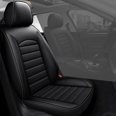 Factory Direct Sales Car Seat Cushions, Seat cushion, seat cover - pure-black-standard-edition-single-seat-no-wash-fully-surrounded-leather