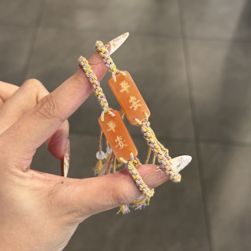 中国風の安全な編み込み多用途ブレスレット女性用ニッチシンプルガールフレンドブレスレットスーパーフェアリーカップルギフトガールフレンド用|undefined