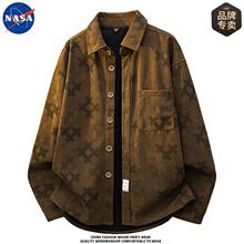 NASA联名品牌高质量潮牌设计感翻领夹克男士春季痞帅高端轻奢外套