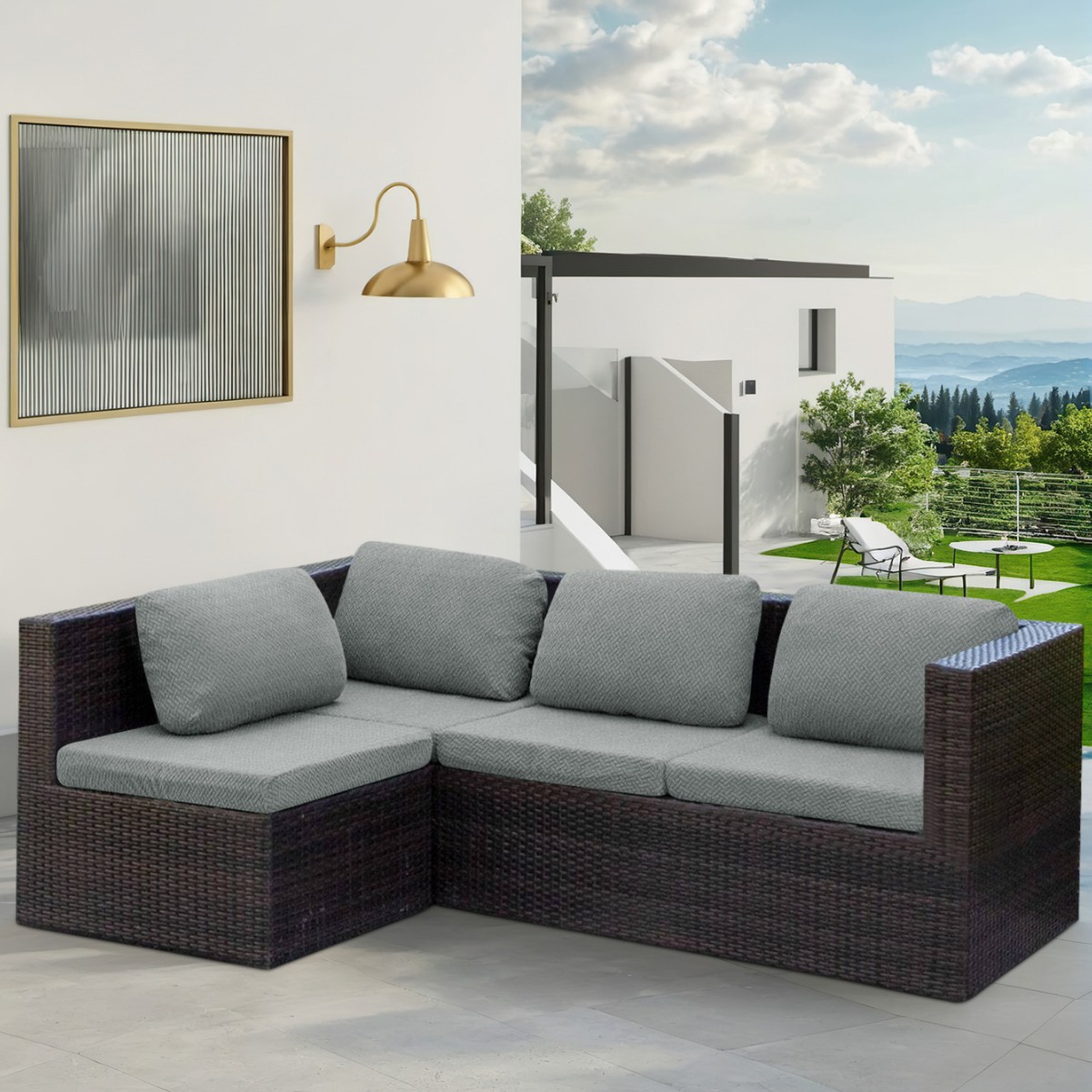 Punto transfronterizo al por mayor jacquard elástico en forma de T funda de cojín de sofá con todo incluido funda de sofá