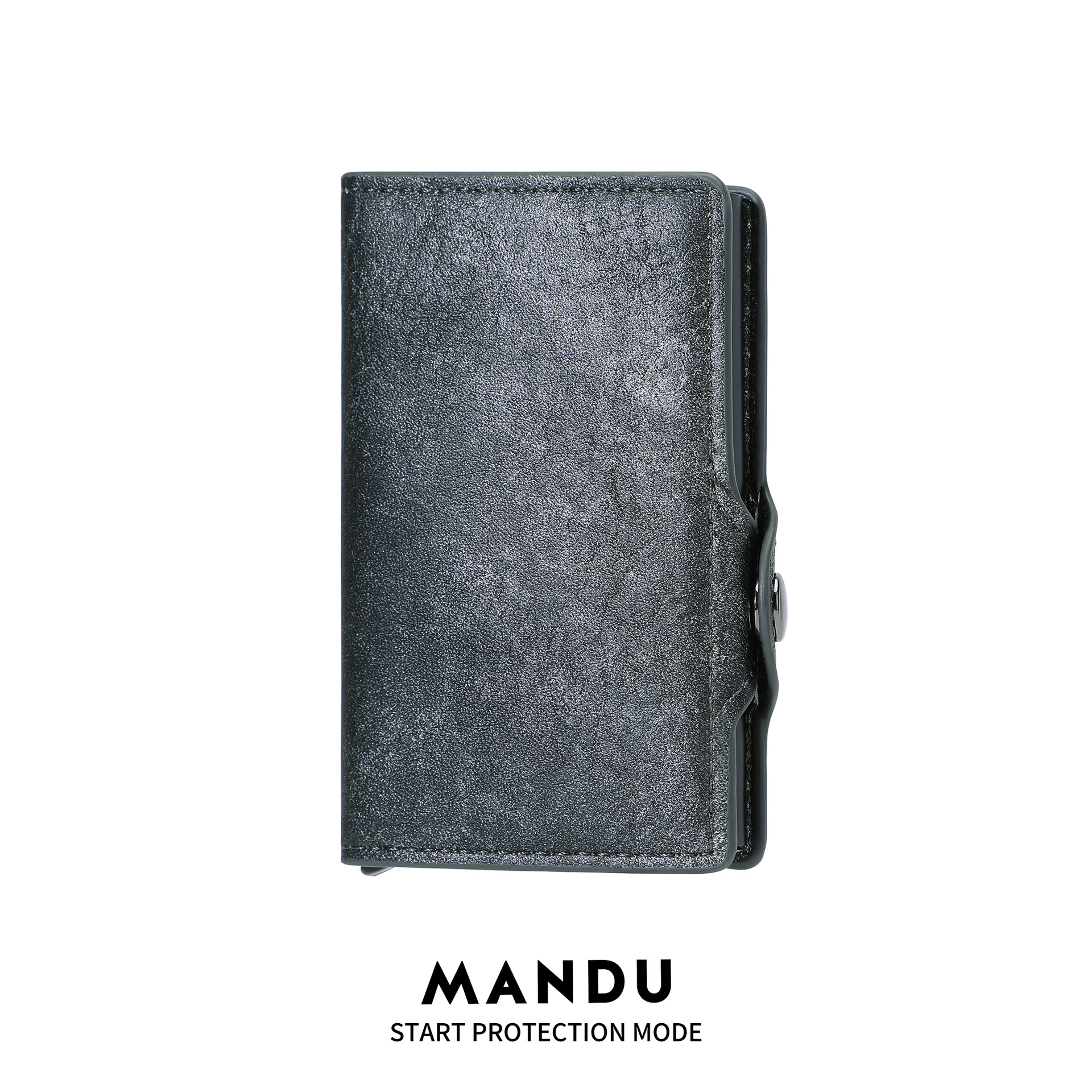 MANDU comercio exterior venta caliente Amazon RFID tarjeta de posición de tarjeta múltiple clip de dinero de cepillo antirrobo paquete de tarjeta de aleación de aluminio sentido avanzado