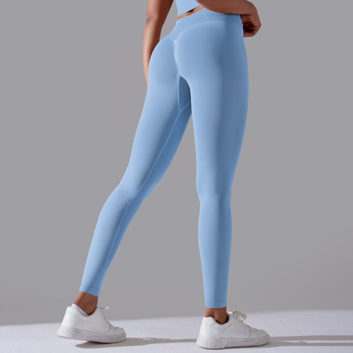 Simple Style Sports Solid Color Nylon Cotton Blend U Neck Tracksuit Vest Jogger Pants Leggings display picture 196