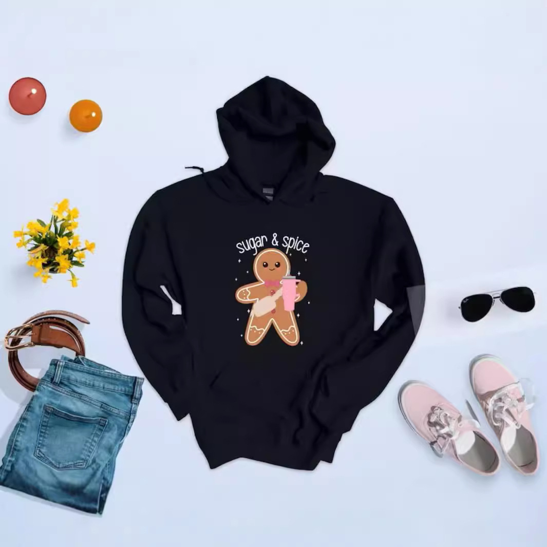 Sugar y Spice Sweatshirt Gingerbread Funny Ndy Xmas Hoodie