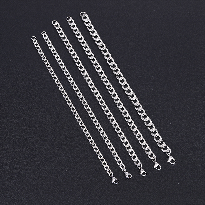 Stainless Steel Cuban Chain Bracelet, Cross-Border Hot-Selling Hip-Hop Nk Chain Men's Bracelet, Washable Titanium Steel Bracelet Jewelry