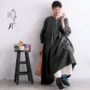 长袖风琴褶新款百搭连衣裙