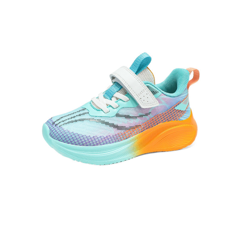 Zapatos infantiles para niños ventilados velcro zapatos deportivos de moda transfronteriza conejo rojo ocio nuevos zapatos para niños de mediano tamaño zapatos para correr