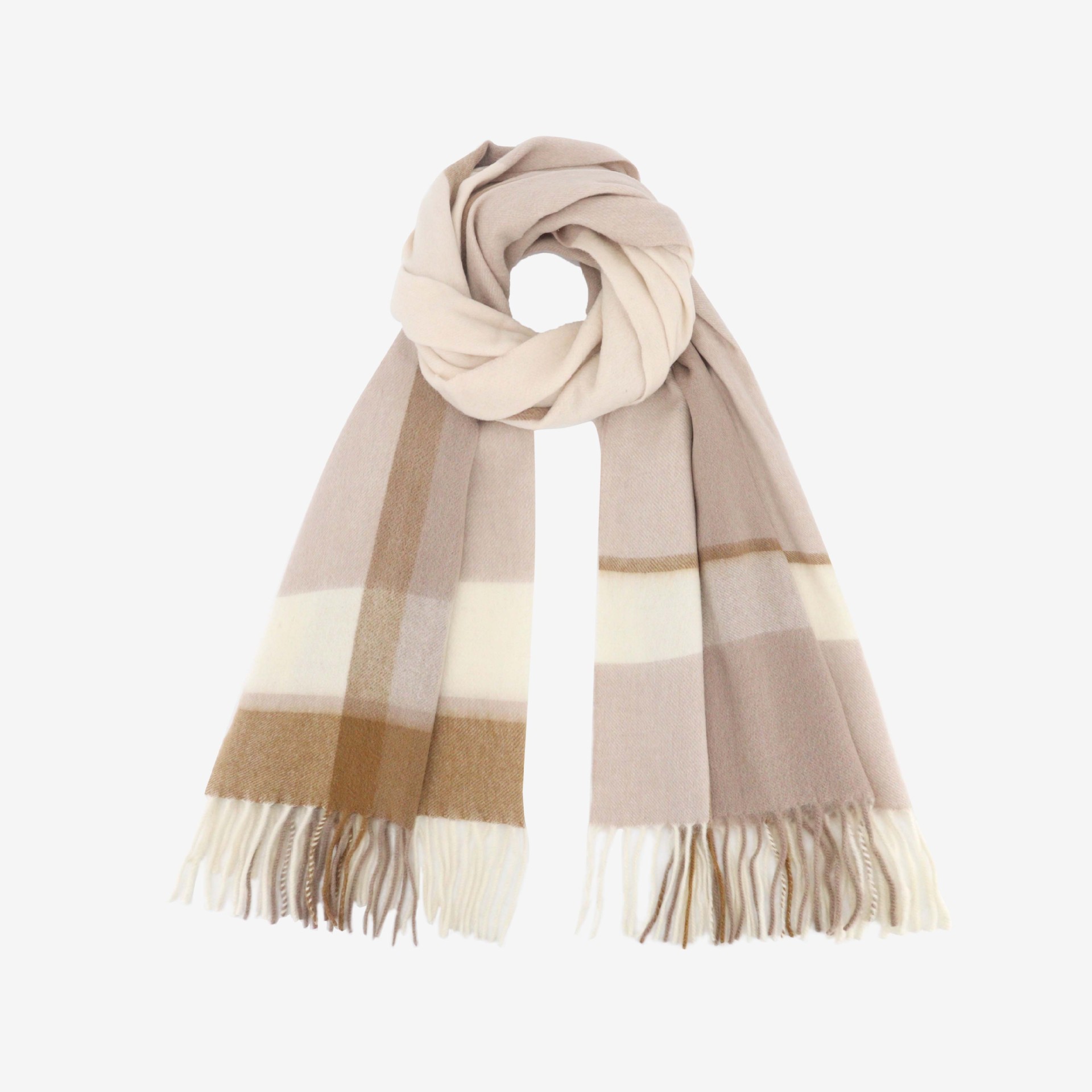 100% bufanda de lana para mujer, sentido de alta gama de invierno, chal de gran nombre a cuadros simples y versátiles, babero largo para hombres al por mayor