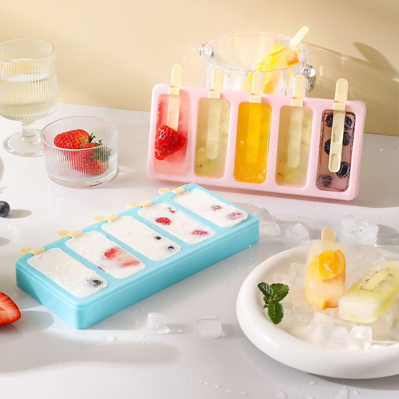 Molde de paleta de helado de grado alimenticio - Diseño lindo, para helado casero DIY, molde plano