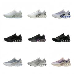 莆田靴AIR MAX DNシリーズ新型黒紫エアマットスポーツシューズ緩衝通気ランニングシューズクロスボーダー代発