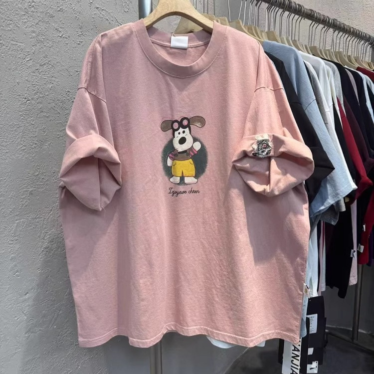Fat mm Extra Large Size 150kg Fashionable Pink Cartoon Printed Short-Sleeved T-Shirt New Summer Women's Loose Slimming Look Top Fat mm Extra Large Size 150kg Fashionable Pink Cartoon Printed Short-Sleeved T-Shirt New Summer Women's Loose Slimming Look Top